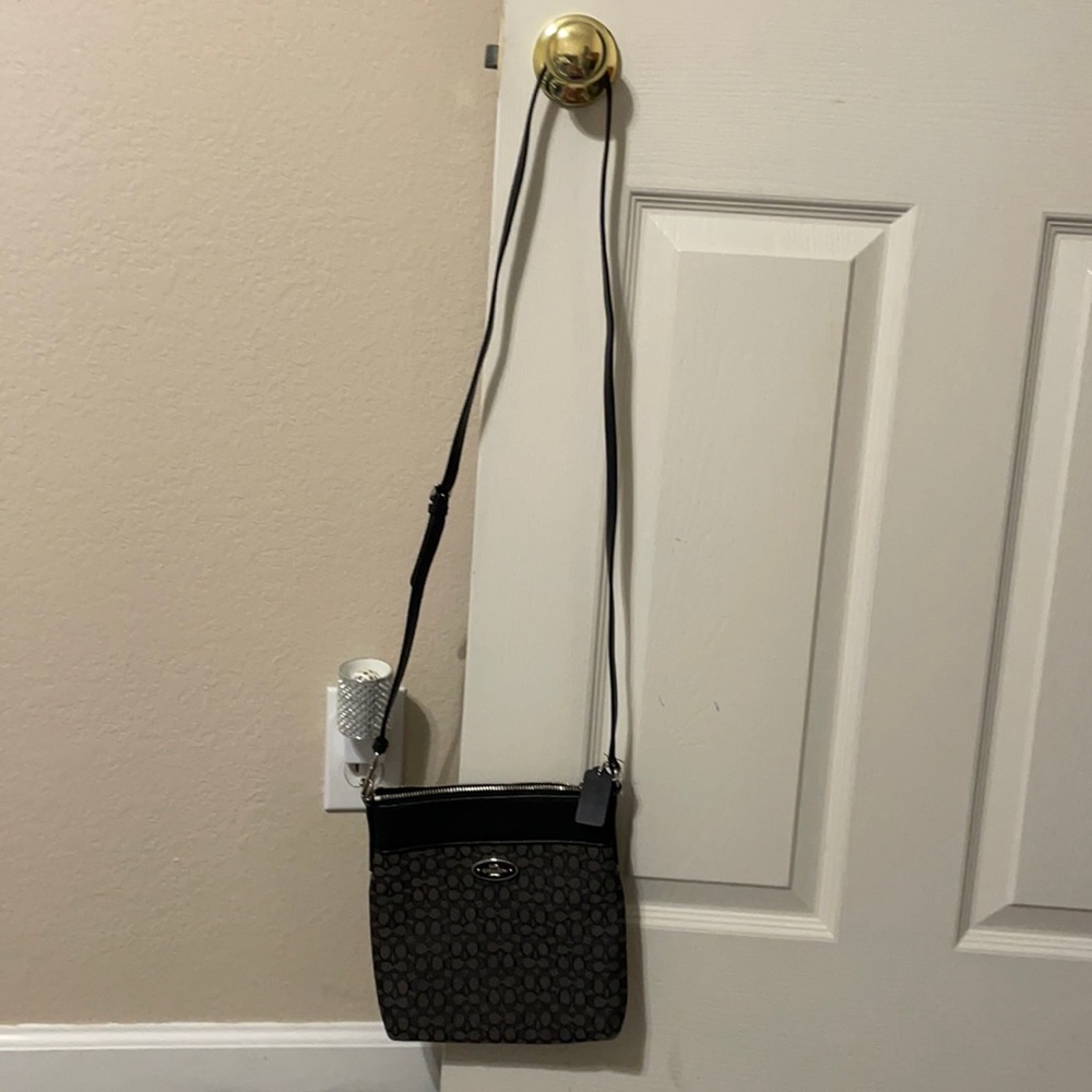 Black coach small crossbody